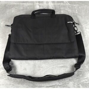 Incase Laptop Bag Black Padded Crossbody Nylon Multi Pocket Computer Carry Case